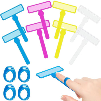 LittleOk Finger Focus Highlighter Reading Strips for Dyslexia, ADHD & Guided Reading | Reading Aid with Colored Overlays (Random Color)