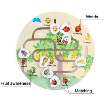 Wooden Fruit Maze