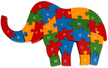 Elephant – Alphabet and Number Jigsaw Puzzle