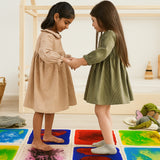 LittleOk Sensory Liquid Floor Tiles for Kids – 30x 30 cm | Color Changing Activity Mats | Anti-Slip, BPA-Free Tactile Play Toy for Toddlers, Autism & Sensory Play