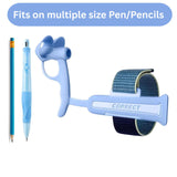 Ergonomic Pencil Grip for Kids (3-9 year) | Writing Posture Correction tool & Handwriting Trainer | Soft Silicone Anti-Hook Wrist Grip | Reusable Pen Holder for Learning difficulties