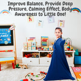 LittleOk Sensory Body Sock for Kids | Calming Deep Pressure Therapy for Autism, ADHD, SPD, Anxiety | Full Body Lycra Compression Sack | Stress Relief & Body Awareness Aid