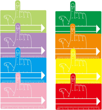 Finger Spacers & Guided Reading Strips (2Pcs) | Handwriting Tool for Word Spacing | Dyslexia Aid Bookmark | Colorful Reading Tracker for Kids & Students
