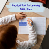 Finger Spacers & Guided Reading Strips (2Pcs) | Handwriting Tool for Word Spacing | Dyslexia Aid Bookmark | Colorful Reading Tracker for Kids & Students