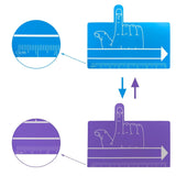 Finger Spacers & Guided Reading Strips (2Pcs) | Handwriting Tool for Word Spacing | Dyslexia Aid Bookmark | Colorful Reading Tracker for Kids & Students
