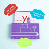 Finger Spacers & Guided Reading Strips (2Pcs) | Handwriting Tool for Word Spacing | Dyslexia Aid Bookmark | Colorful Reading Tracker for Kids & Students