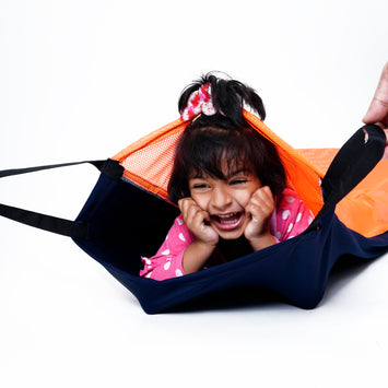 LittleOk Sensory Resistance Tunnel - Ideal for Kids with Sensory Issues (Small Size/Blue Colour)- Compression Tunnel for Gross Motor Development