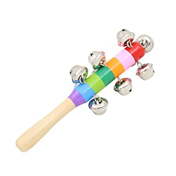 Littleok Colourful Wooden Rainbow Rattle