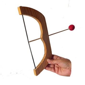 Natural Wooden Bow and Arrow set Outdoor Games Toys and Gift for Boys and Girls Includes 3 Arrow and Target sheet