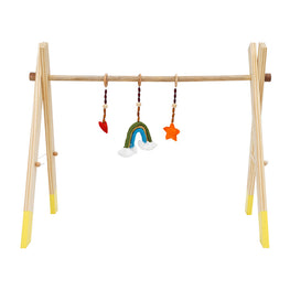 Wooden Foldable Floor Gym for baby