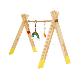 Wooden Foldable Floor Gym for baby