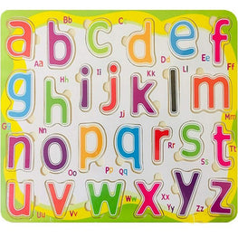 Wooden Lowercase Alphabet Puzzle Board