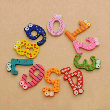 Fridge Wooden Magnet Number Kids Toy