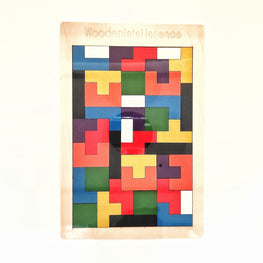 Wooden multicolor puzzle ,brain  Intelligence toy