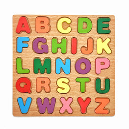 capital alphabet wooden a to z peg board