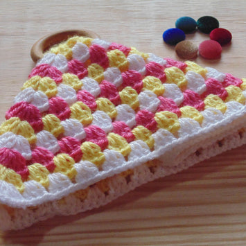 Handmade Hankey Crochet Wooden Teether