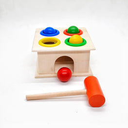 Wooden Hammer and Ball Set Toy