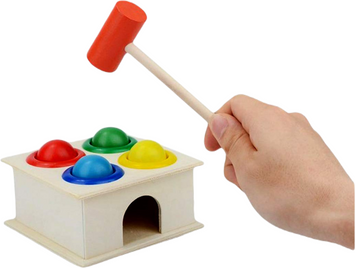 Wooden Hammer and Ball Set Toy