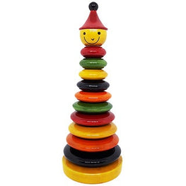 Natural color stacking ring tower set (10 rings)