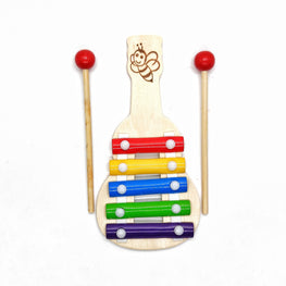 Wooden musical guitar shape xylophone (5 nodes)