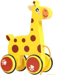 Giraffe Animal Shape Toddler Push & Pull Along Toys