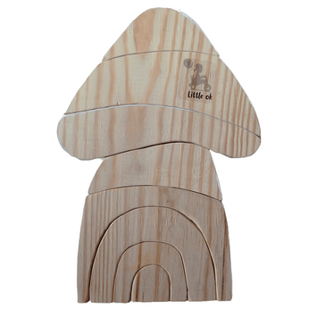 Rainbow House Stacker Montessori Waldorf Toy