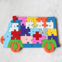 Van – Alphabet and Number Jigsaw Puzzle