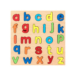 Wooden Alphabet Puzzles, Preschool Educational Learning Board Toys