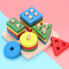 Multicolour Wooden Shape Sorter Toys