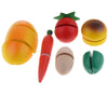 Wooden Vegetable with Cutting Board (8pc/set)