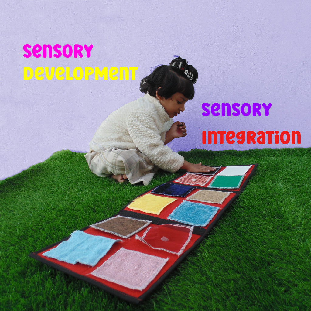 Touchable Sensory Squares Book, Textured Removable Squares