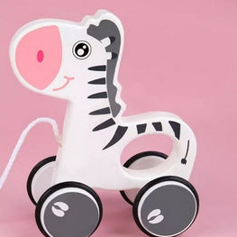 Zebra Shape Toddler Pull Along Toys